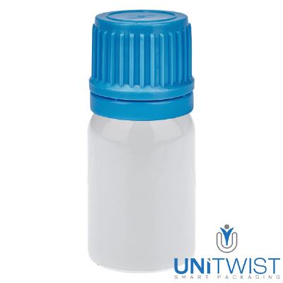 Bild 5ml Flasche 11mm SV blau OV WhiteLine UT18/5