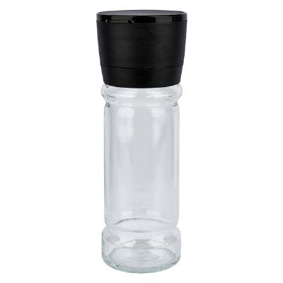 Bild Salz-/Gewürzglas 100ml mit Mühle (grob) schwarz