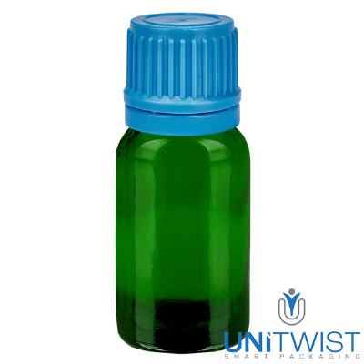 Bild 10ml Flasche 11mm SV blau OV GreenLine UT18/10