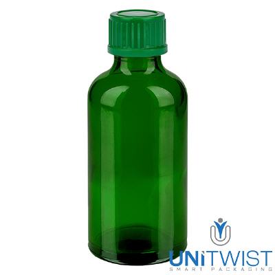Bild 50ml Flasche 11mm SV grün STD GreenLine UT18/50