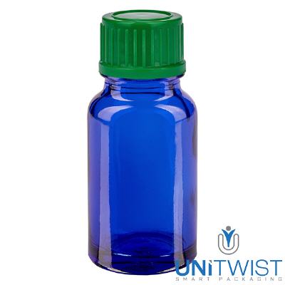 Bild 10ml Flasche 11mm SV grün STD BlueLine UT18/10