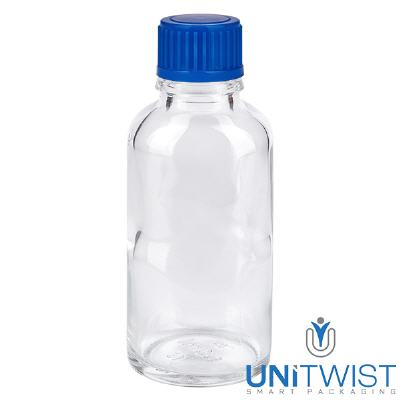 Bild 30ml Flasche 11mm SV blau STD ClearLine UT18/30
