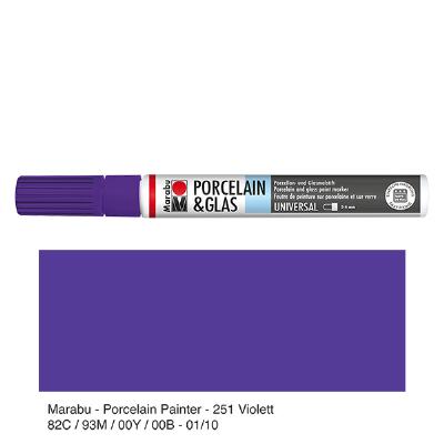 Bild Malstift Violett 2-4mm für Glas/Porzellan
