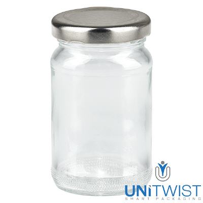 Bild 110ml Rundglas mit BasicSeal Deckel silber UNiTWIST