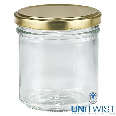 Bild 167ml Sturzglas mit BasicSeal Deckel gold UNiTWIST