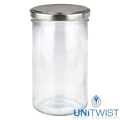 Bild 277ml Sturzglas mit BasicSeal Deckel silber UNiTWIST