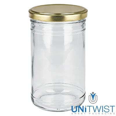 Bild 1053ml Sturzglas mit BasicSeal Deckel gold UNiTWIST