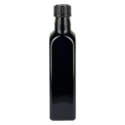 Bild Ölflasche Violettglas 500ml eckig, UNI 31.5x24