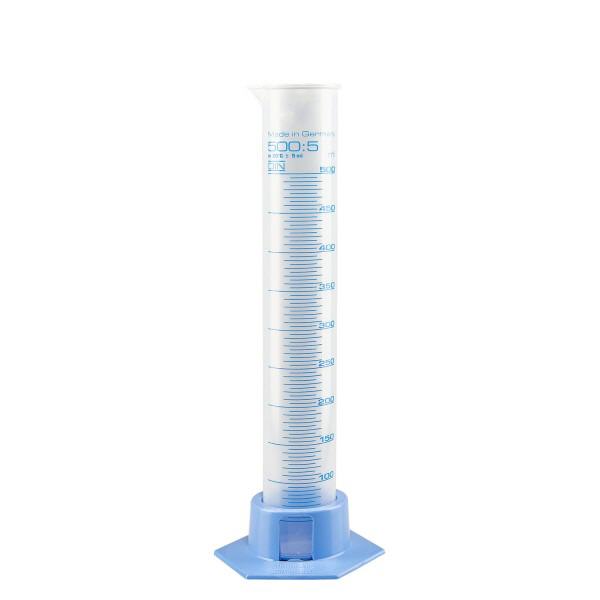 Sourcingmap Messzylinder transparent Kunststoff Weiß 25 ml Sechskantsockel für chemische Messung 2 Stück graduiert 