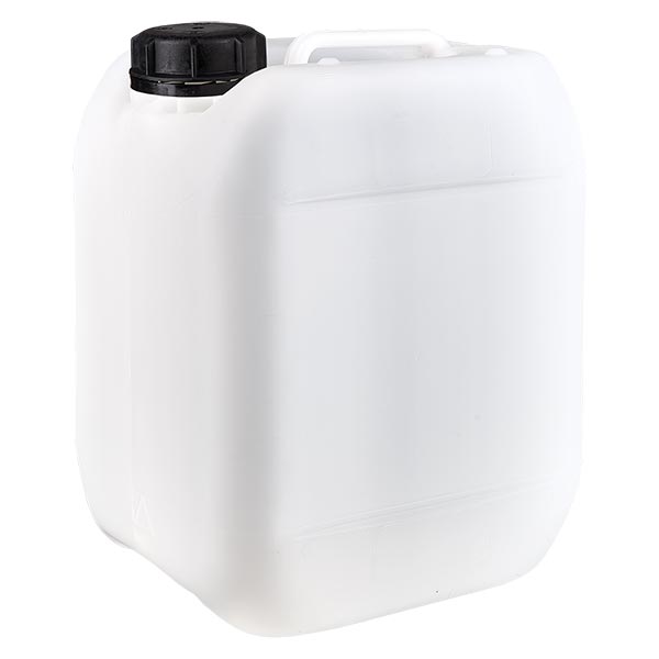 Kunststoff Kanister natur 5 Liter mit Schraubverschluss 35 mm weiß