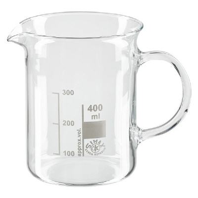 Bild Becherglas 400ml Borosilikatglas, mit Henkel